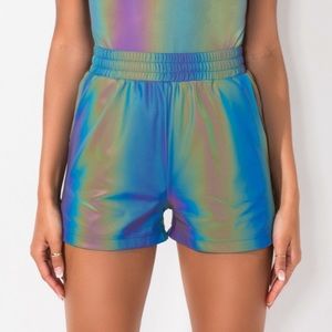 Akira Rainbow Reflective Shorts